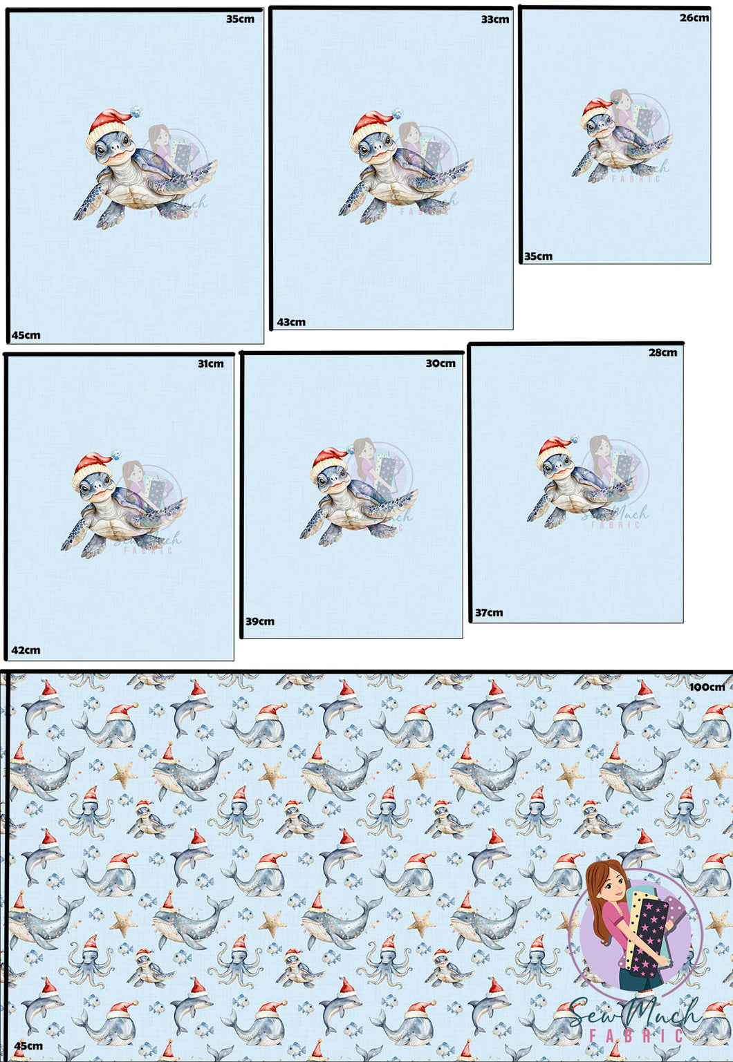 CHRISTMAS Pre-Order: Under the Sea 'PANEL FOR ROMPERS'