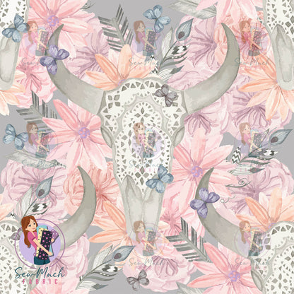 Unlimited Pre-Order: Cow Skull Pastel Floral