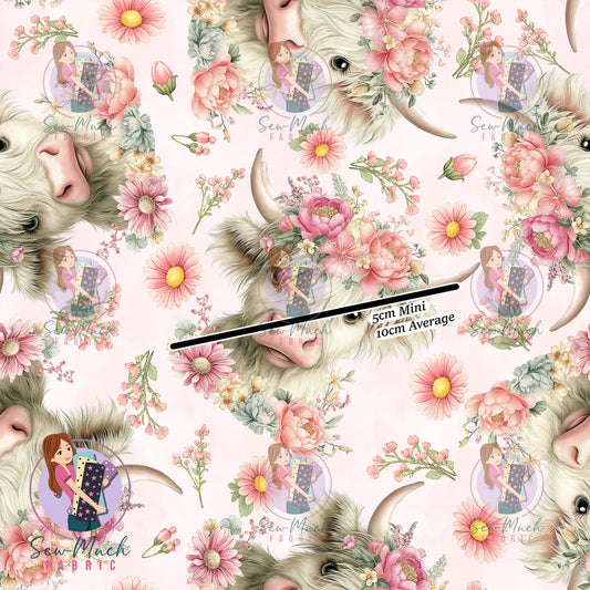Pink Floral Highland | Woven | Retail | MINI Scale