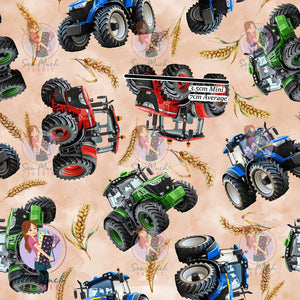 Tractor Colourful | Woven | Retail | MINI Scale