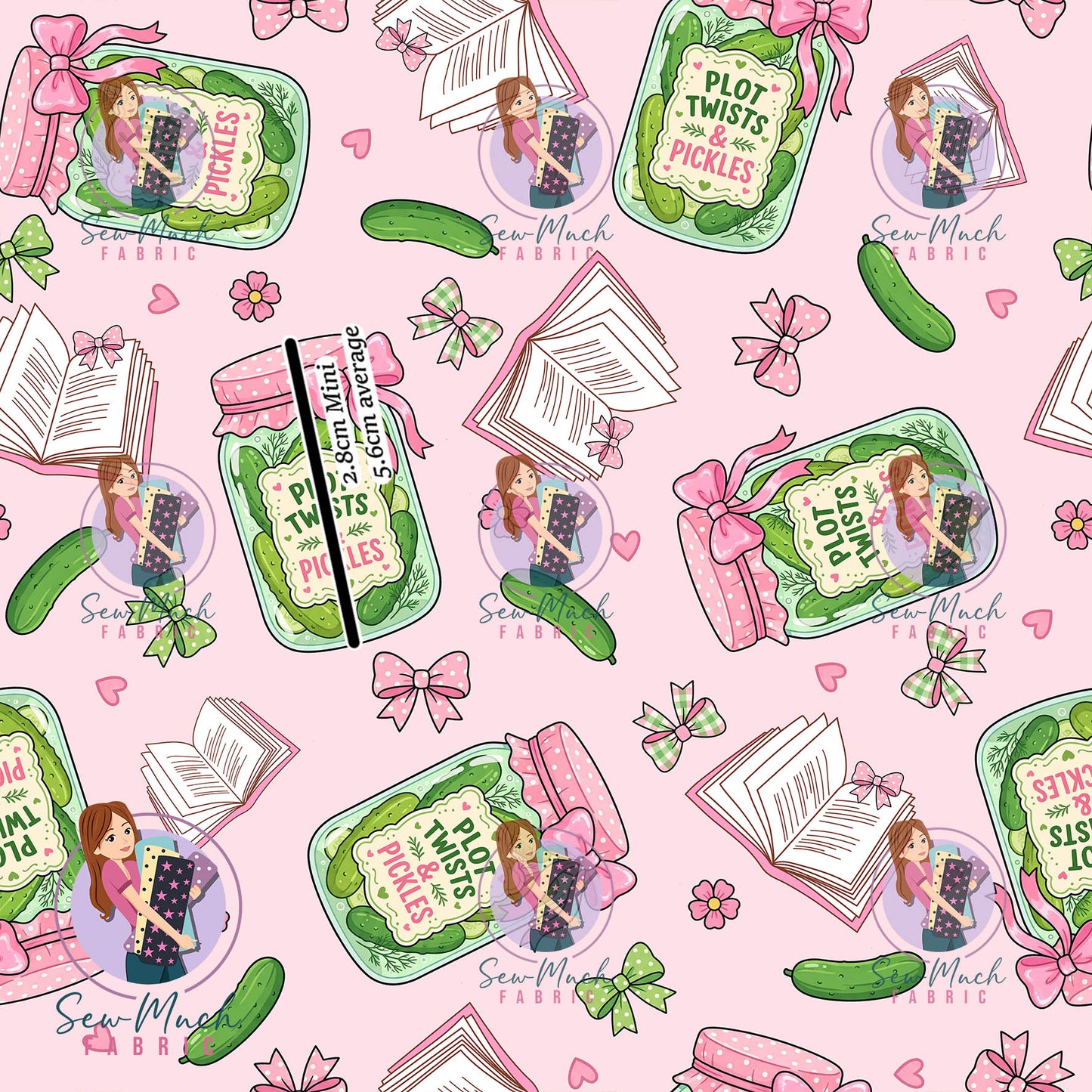 Plot Twists & Pickles Pink | Woven | Retail | Average Scale