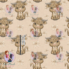 Load image into Gallery viewer, SEPTEMBER Pre-Order (2): Highland Cow Beige Bow
