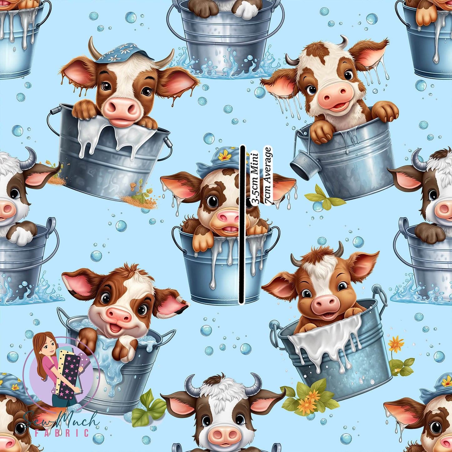 Cow Buckets | Canvas | Retail | Average Scale