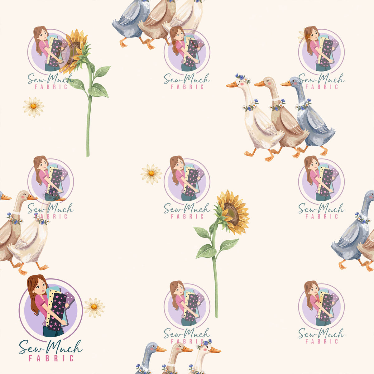 OCTOBER Pre-Order (2): Tractors & Sunflowers Coordinate