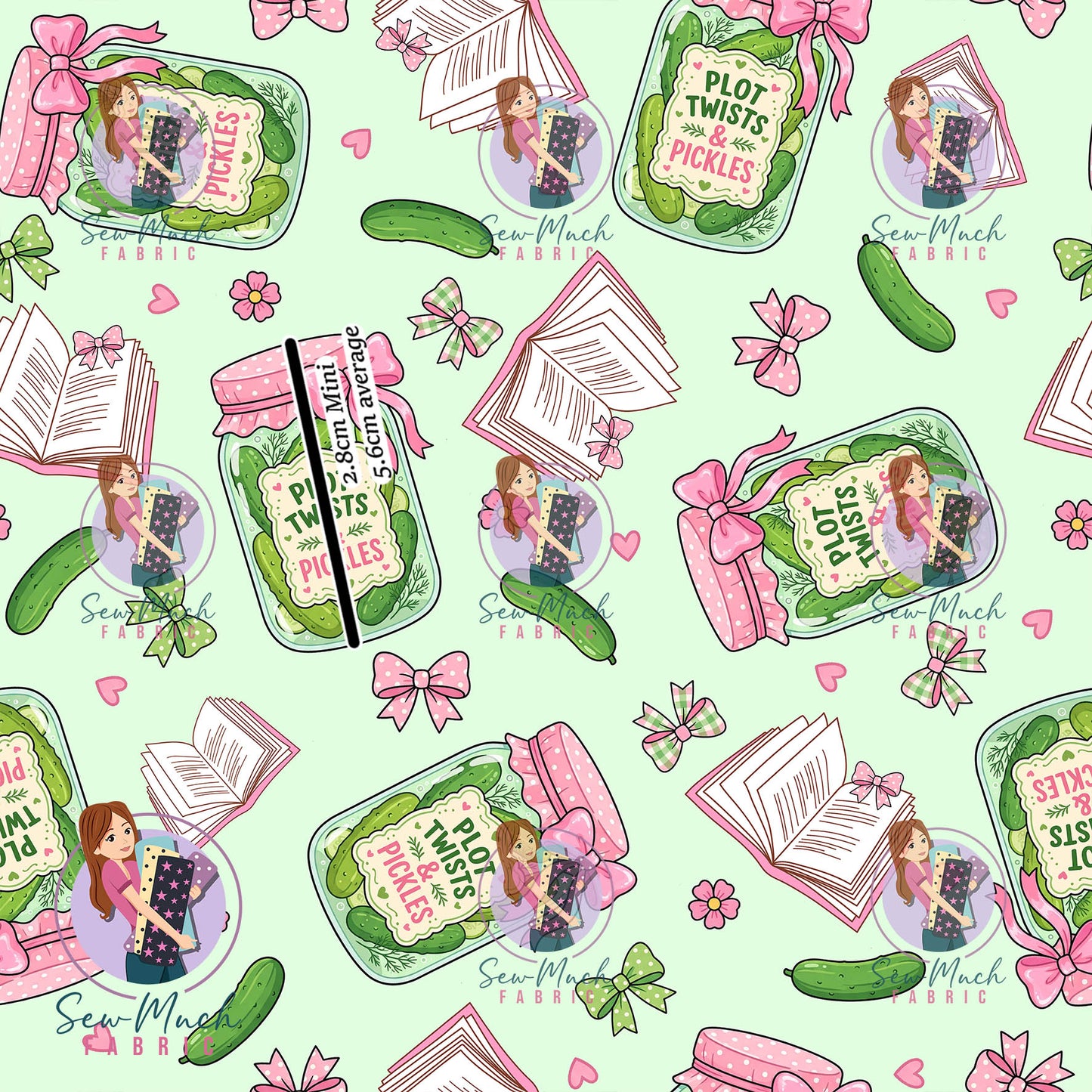 Plot Twists & Pickles Green | Woven | Retail | Average Scale