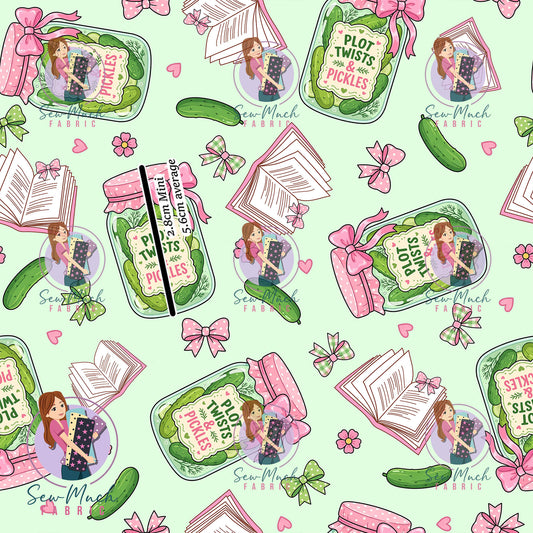 Plot Twists & Pickles Green | Woven | Retail | Average Scale
