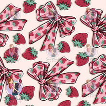 Load image into Gallery viewer, Strawberry Bows | Canvas | Retail | Average Scale
