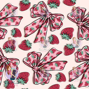 Strawberry Bows | Canvas | Retail | Average Scale