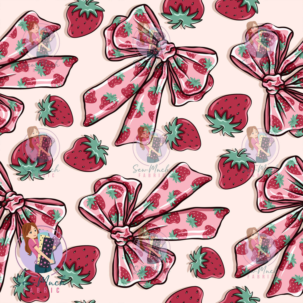 Strawberry Bows | Canvas | Retail | Average Scale