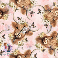 Load image into Gallery viewer, Delicate Highland Cows | Canvas | Retail | Average Scale
