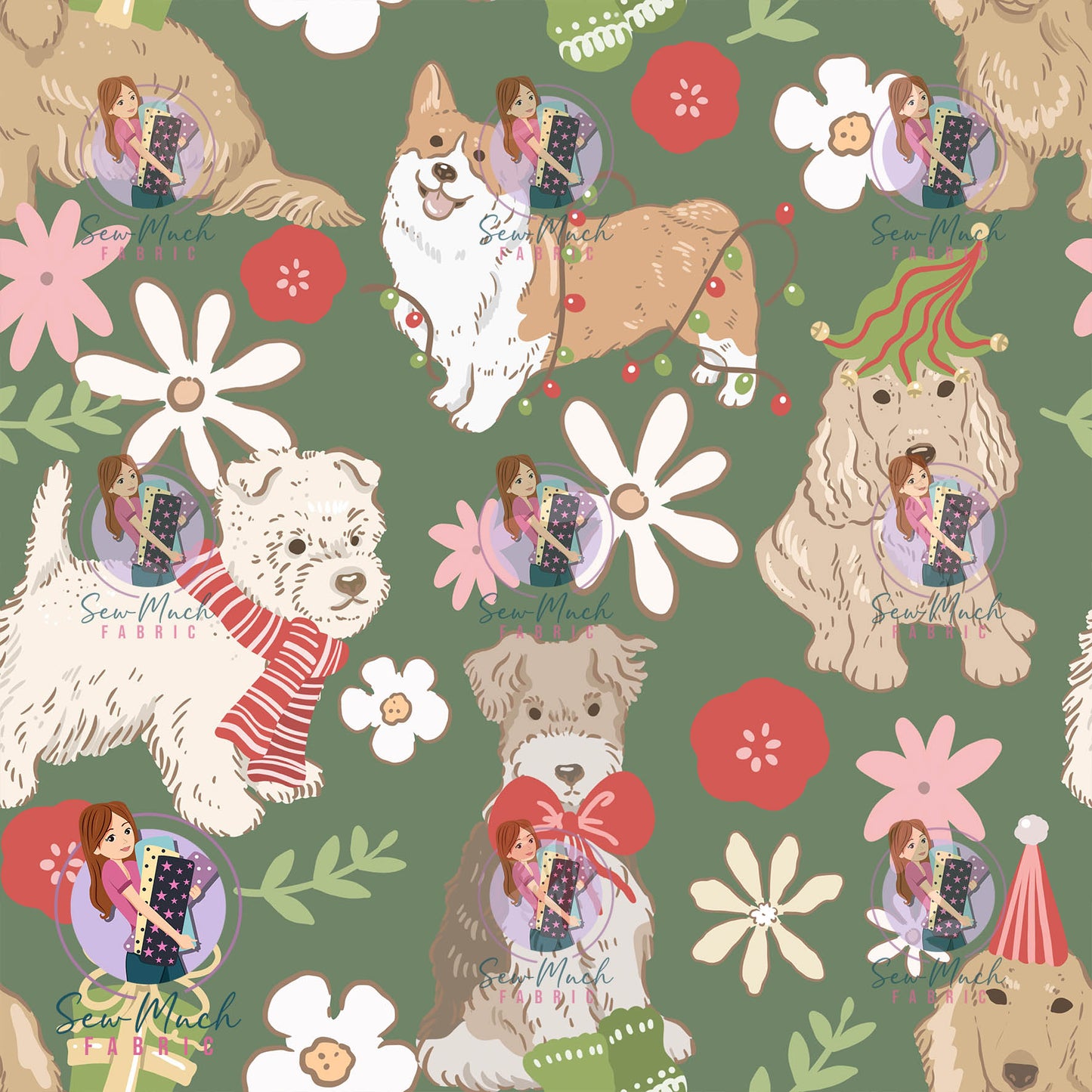 CHRISTMAS Pre-Order: Christmas Dog Green