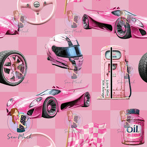 Pink Cars | Woven | Retail | Average Scale