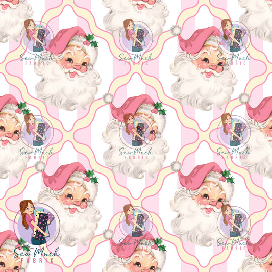 CHRISTMAS Pre-Order: Pink Bow Santa