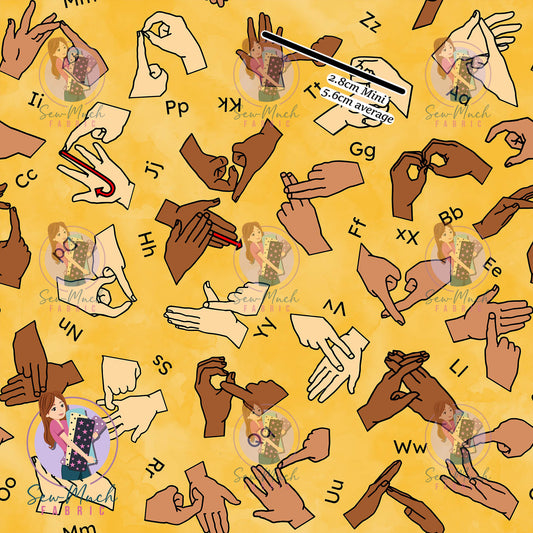 Auslan Yellow | Woven | Retail | MINI Scale