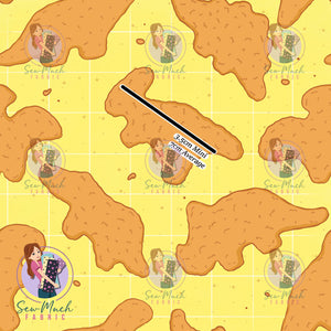 Dinosaur Nuggets | French Terry | Retail | Average scale
