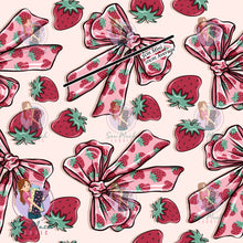Load image into Gallery viewer, Strawberry Bows | Canvas | Retail | Average Scale
