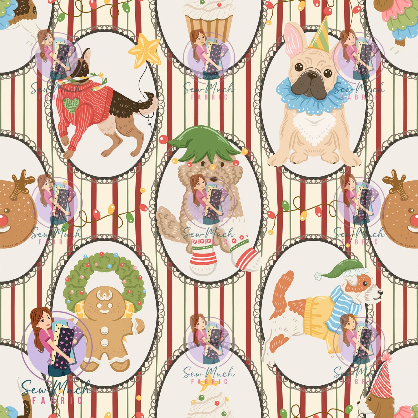 CHRISTMAS Pre-Order: Christmas Dog Stripes