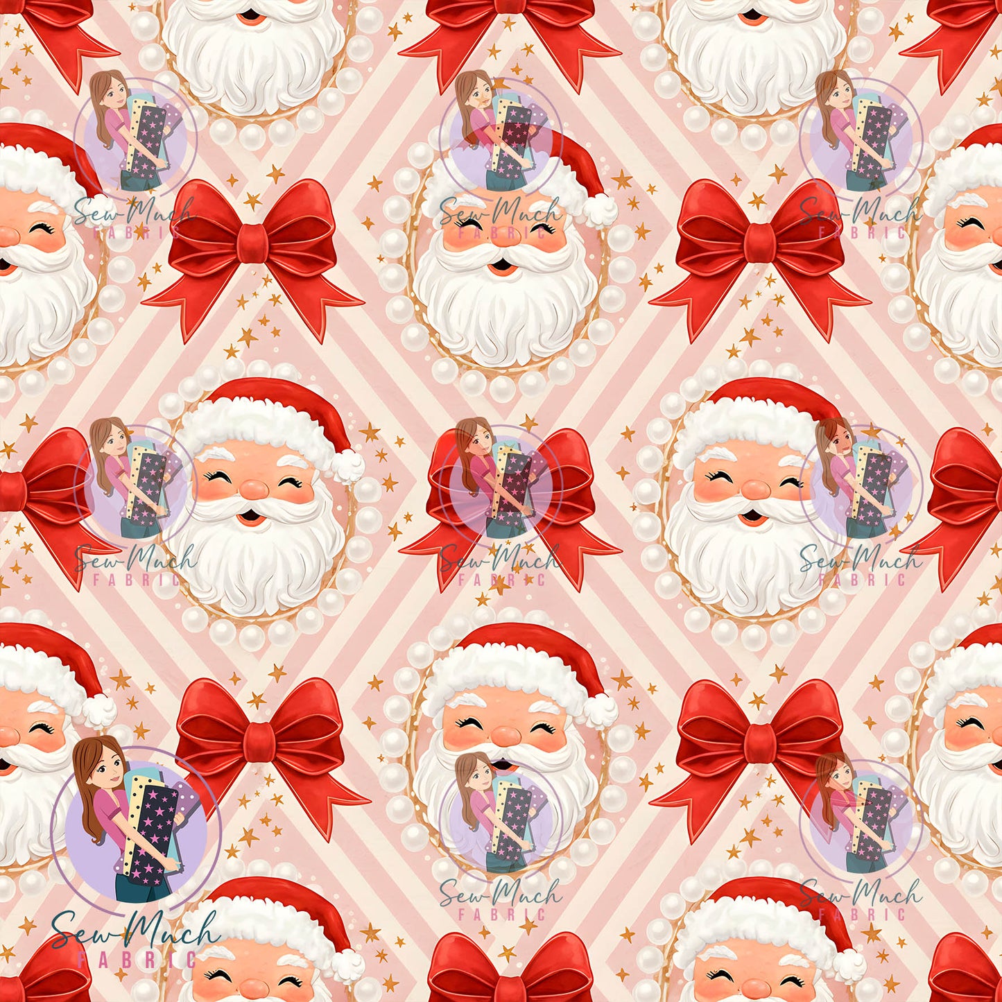 CHRISTMAS Pre-Order: Red Bow Santa