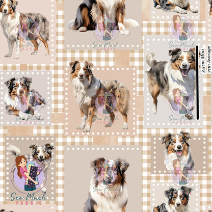 Australian Shepherd Beige | Waterproof Canvas | Retail | Average Scale
