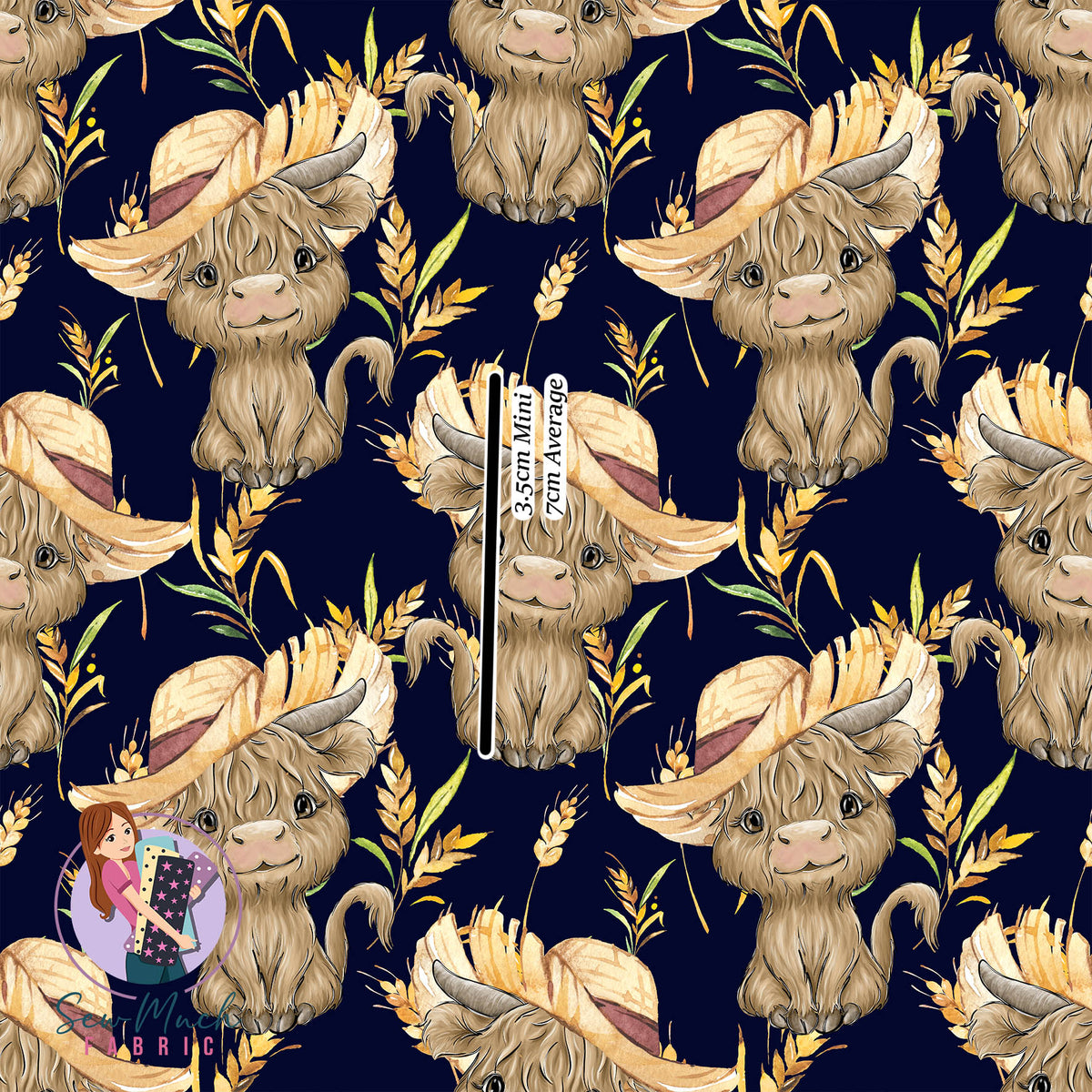 Highland Cows Farmer | Knit | Retail | Average Scale