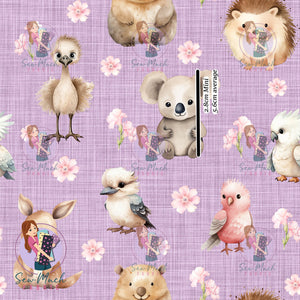 Australian Animals Purple | Canvas | Retail | Average Scale