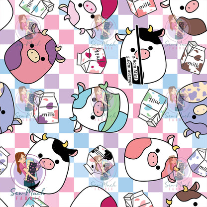 Unlimited Pre-Order: Cows Squishmallows (Rainbow Check)