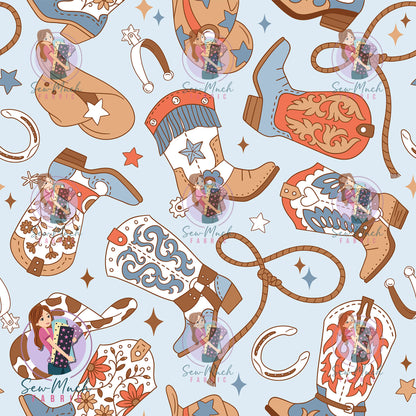 Unlimited Pre-Order: Western Boots Blue