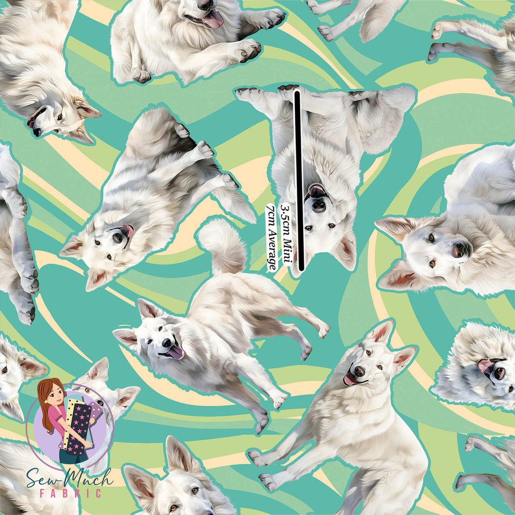 White Shepherd Retro | Waterproof Canvas | Retail | Average Scale