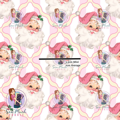 CHRISTMAS Pre-Order: Pink Bow Santa