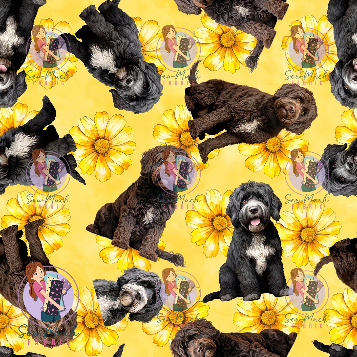 JULY Pre-Order (1): Portuguese Water Dog Floral