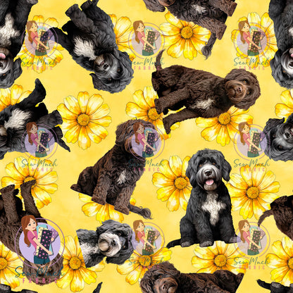 JULY Pre-Order (1): Portuguese Water Dog Floral