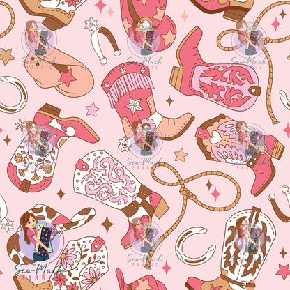 Unlimited Pre-Order: Western Boots Pink