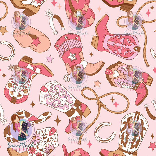 Unlimited Pre-Order: Western Boots Pink