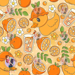 Orange Ducks | Woven | Retail | MINI Scale