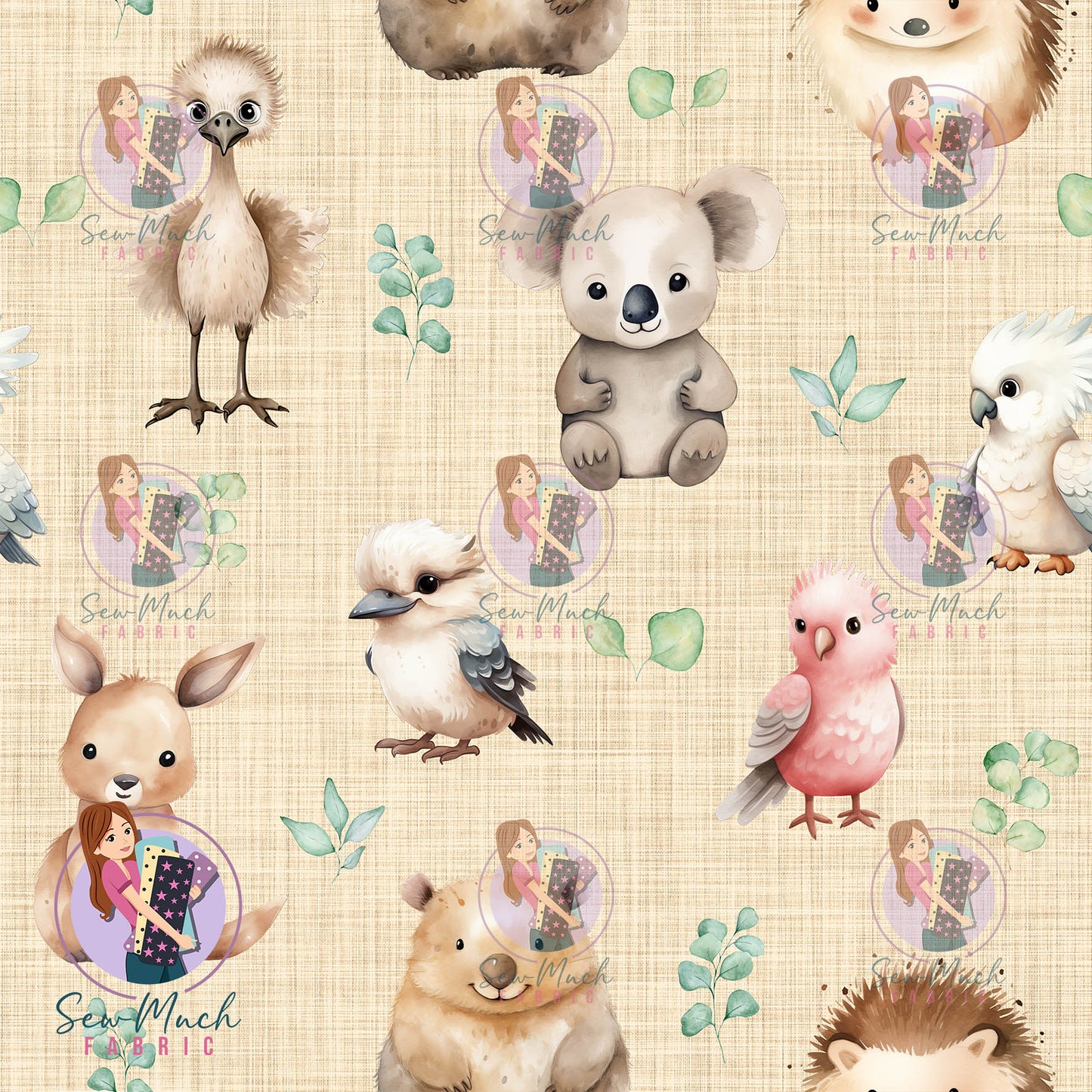Unlimited Pre-Order: Aussie Animals Beige Eucalyptus