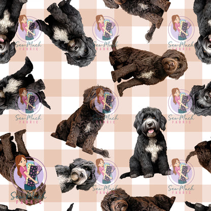 JULY Pre-Order (1): Portuguese Water Dog Gingham