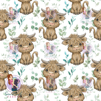 Highland Cow Leaves | MINKY | Retail | Average Scale