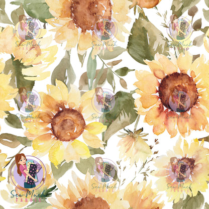 Sunflower Watercolour | Woven | Retail | Average Scale