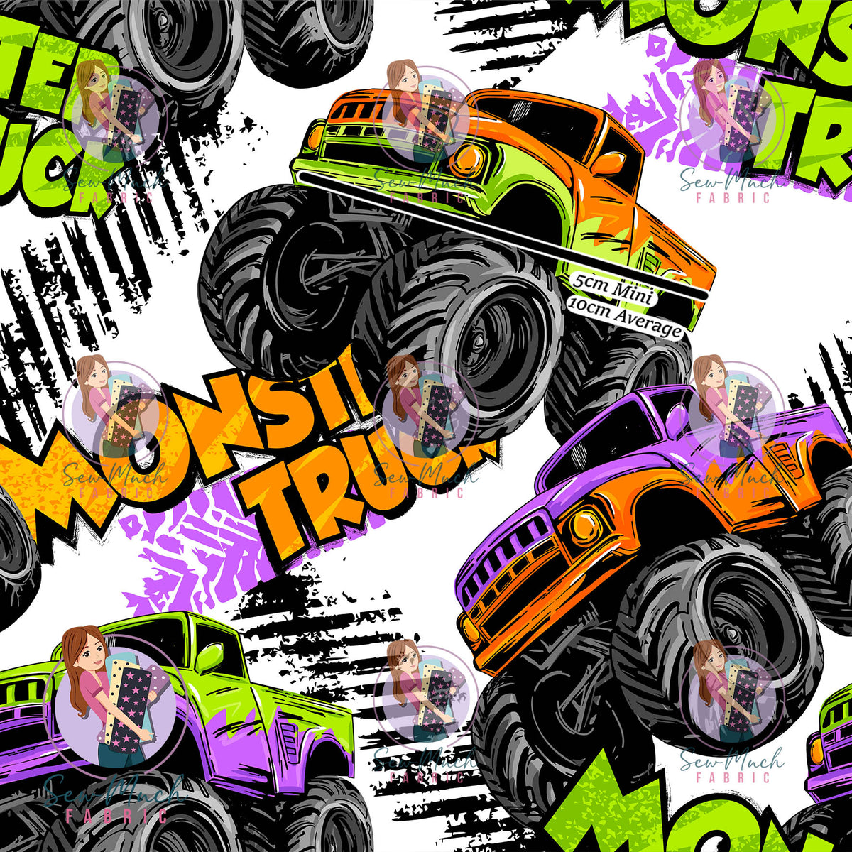 OCTOBER Pre-Order (1): Monster Trucks Orange, Purple & Green