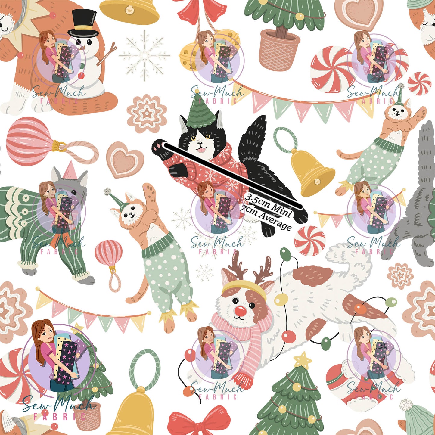 Christmas: Cats | Woven | Retail | Average Scale