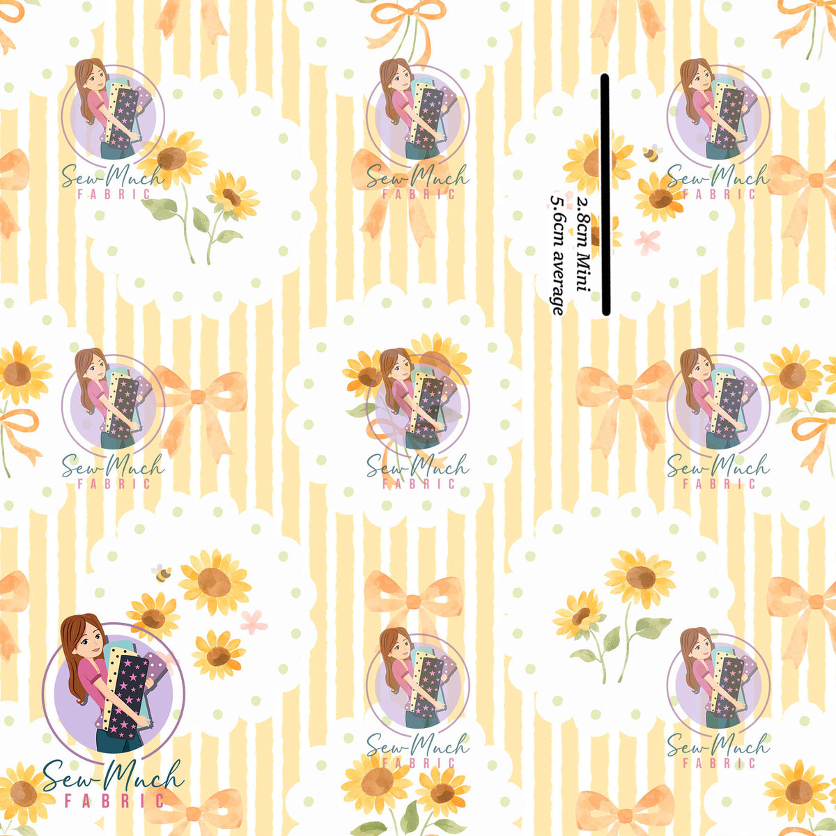 Sunflower Bows | Woven | Retail | Average Scale