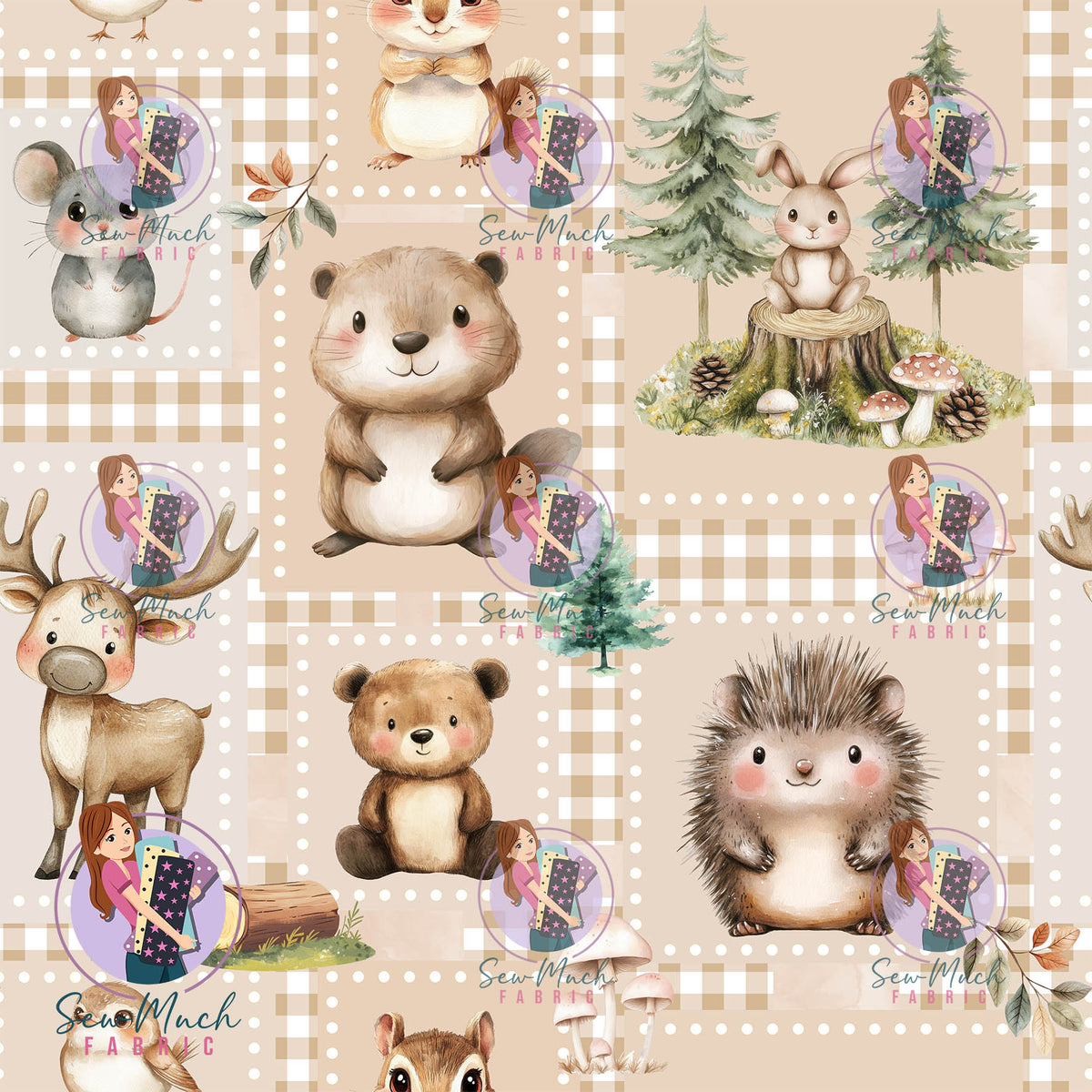 OCTOBER Pre-Order (1): Woodlands Animals Patchwork