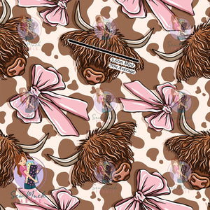 Highland Cows Bow | Canvas | Retail | Average Scale