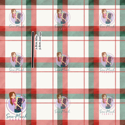 Christmas: Red & Green Gingham | Woven | Retail | MINI Scale