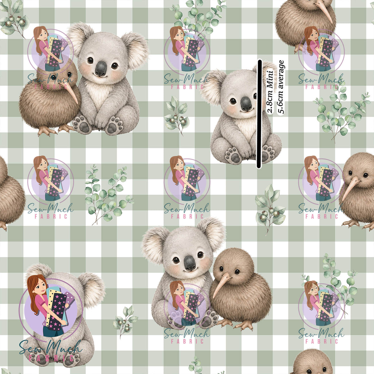 Koala & Kiwi Sage | TWILL | Retail | Average Scale
