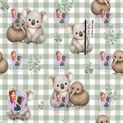 Koala & Kiwi Sage | TWILL | Retail | Average Scale