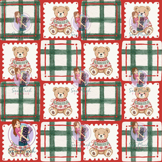 CHRISTMAS Pre-Order: Teddy Gingham Patchwork