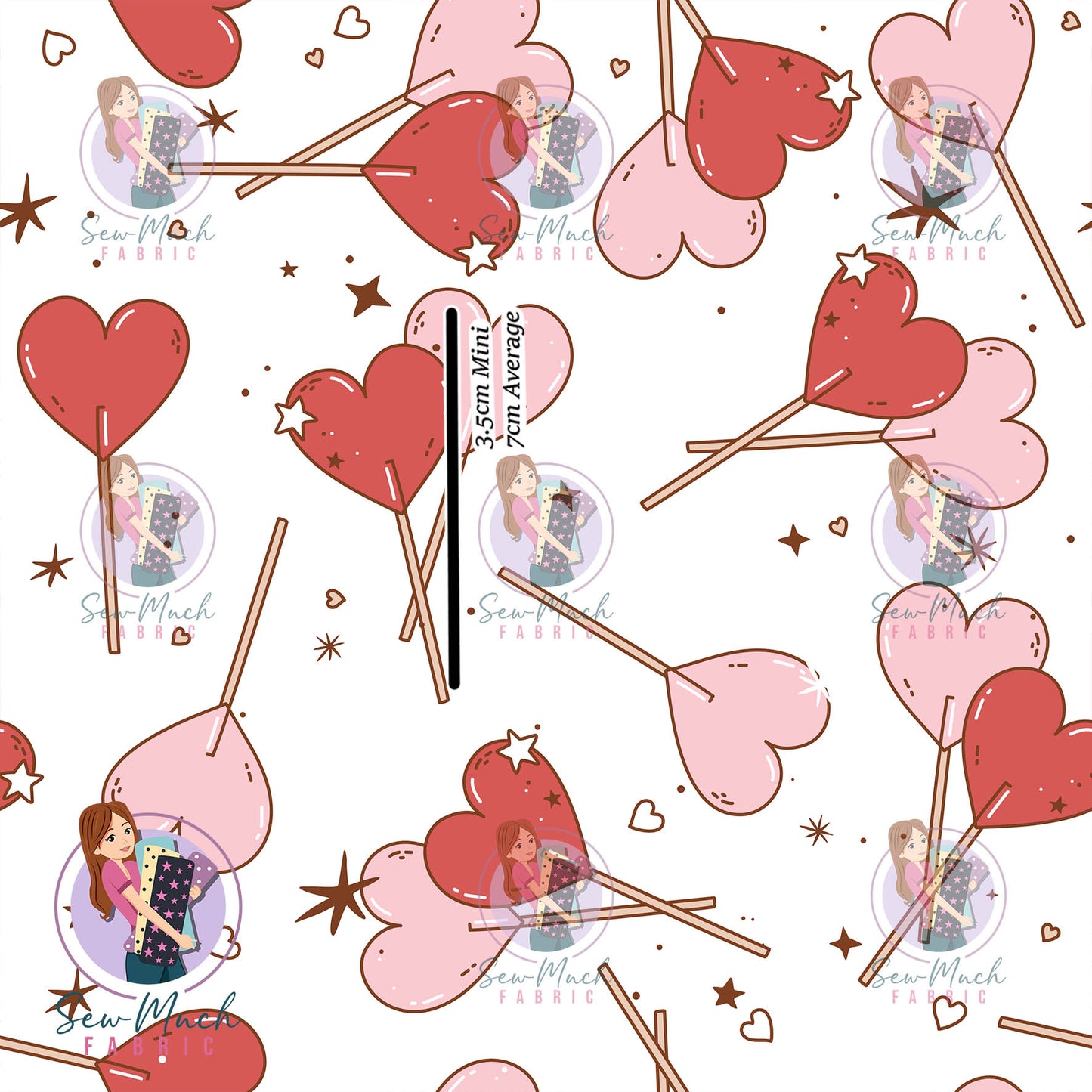 Heart Lollipop | Woven | Retail | Average Scale