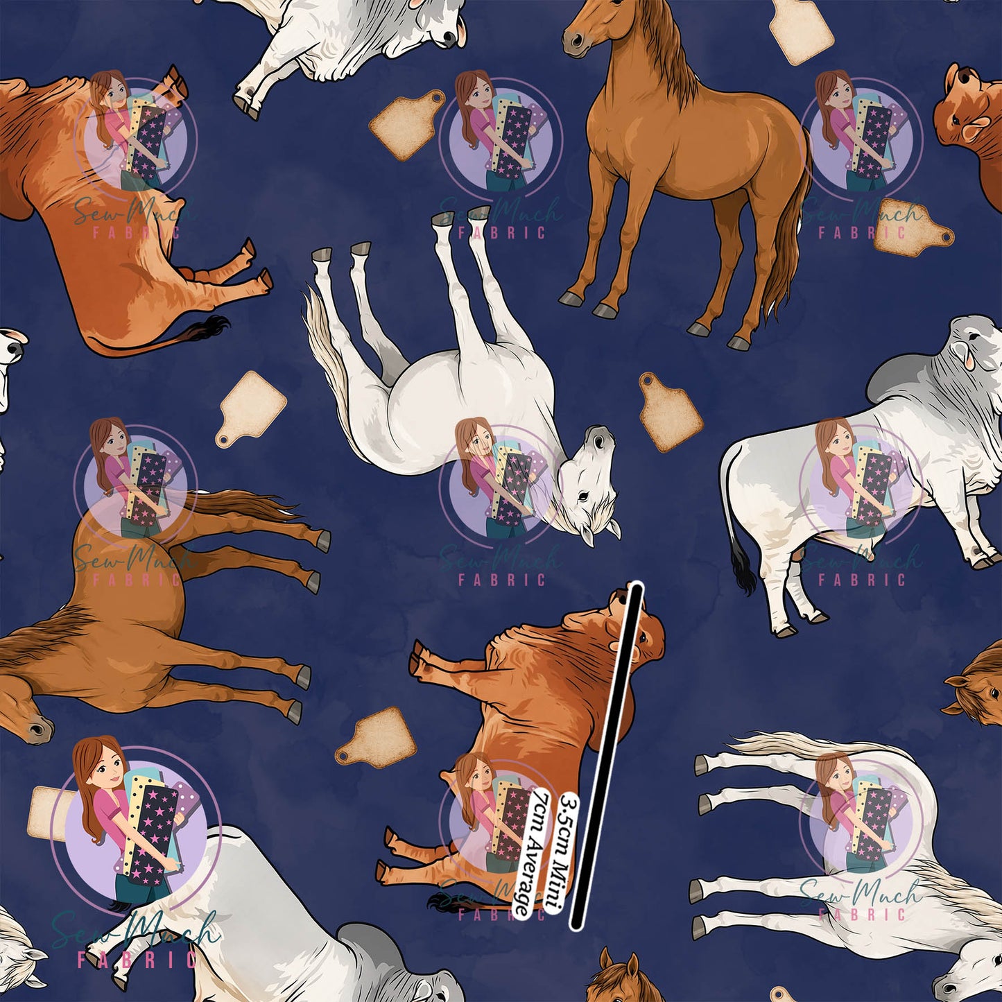 SEPTEMBER Pre-Order (1): Cows & Horses Navy
