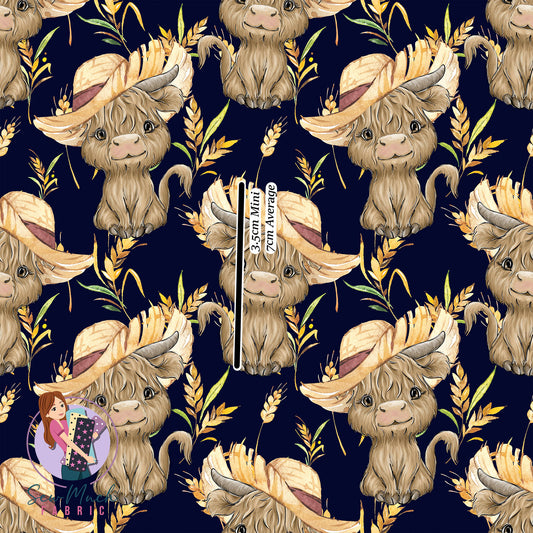 Highland Cows Farmer | Woven | Retail | Average Scale